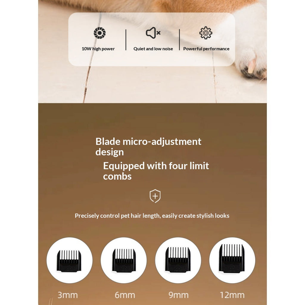 Clipper professionnel de grooming pour chiens.