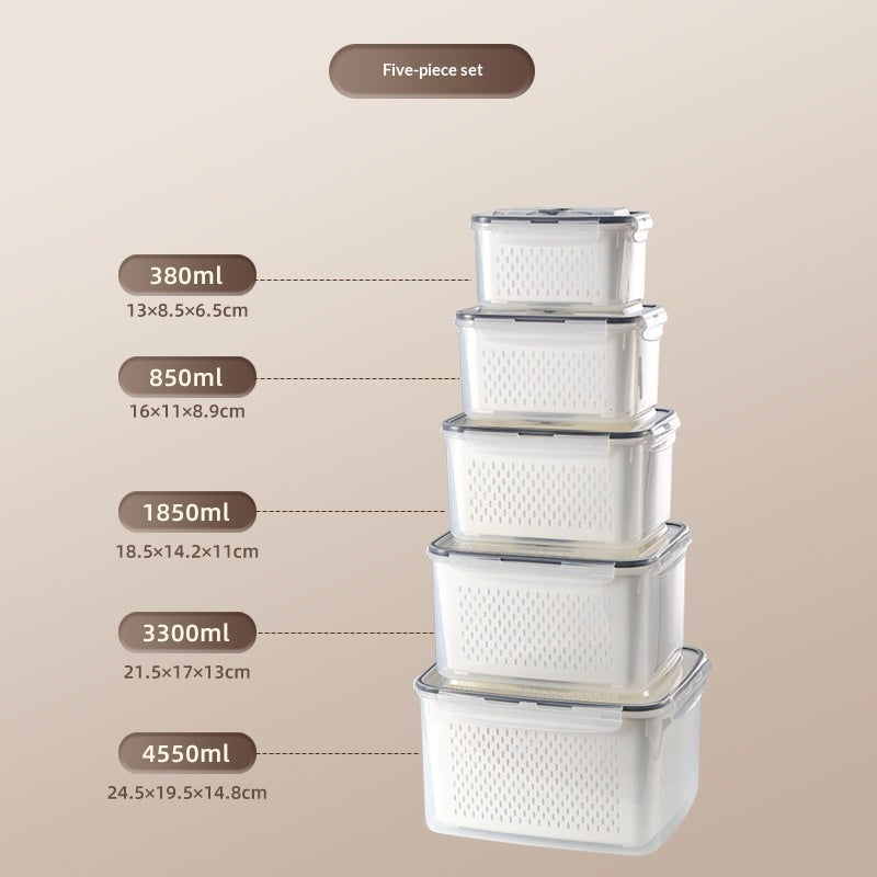 Boîte de rangement portable de qualité alimentaire avec couvercle