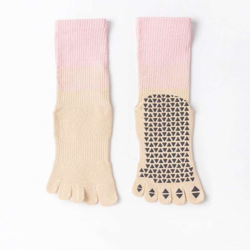 Chaussettes de yoga à cinq doigts pour les femmes