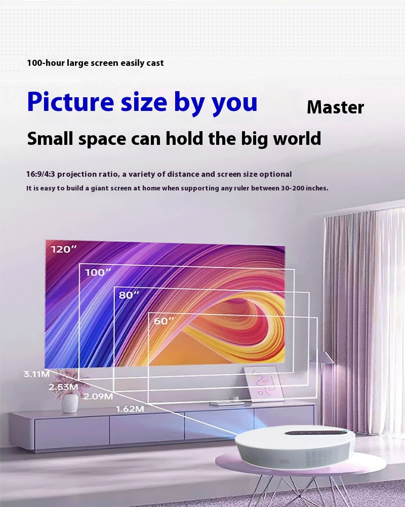 Projecteur HD Home Theater Smart Home Chambre