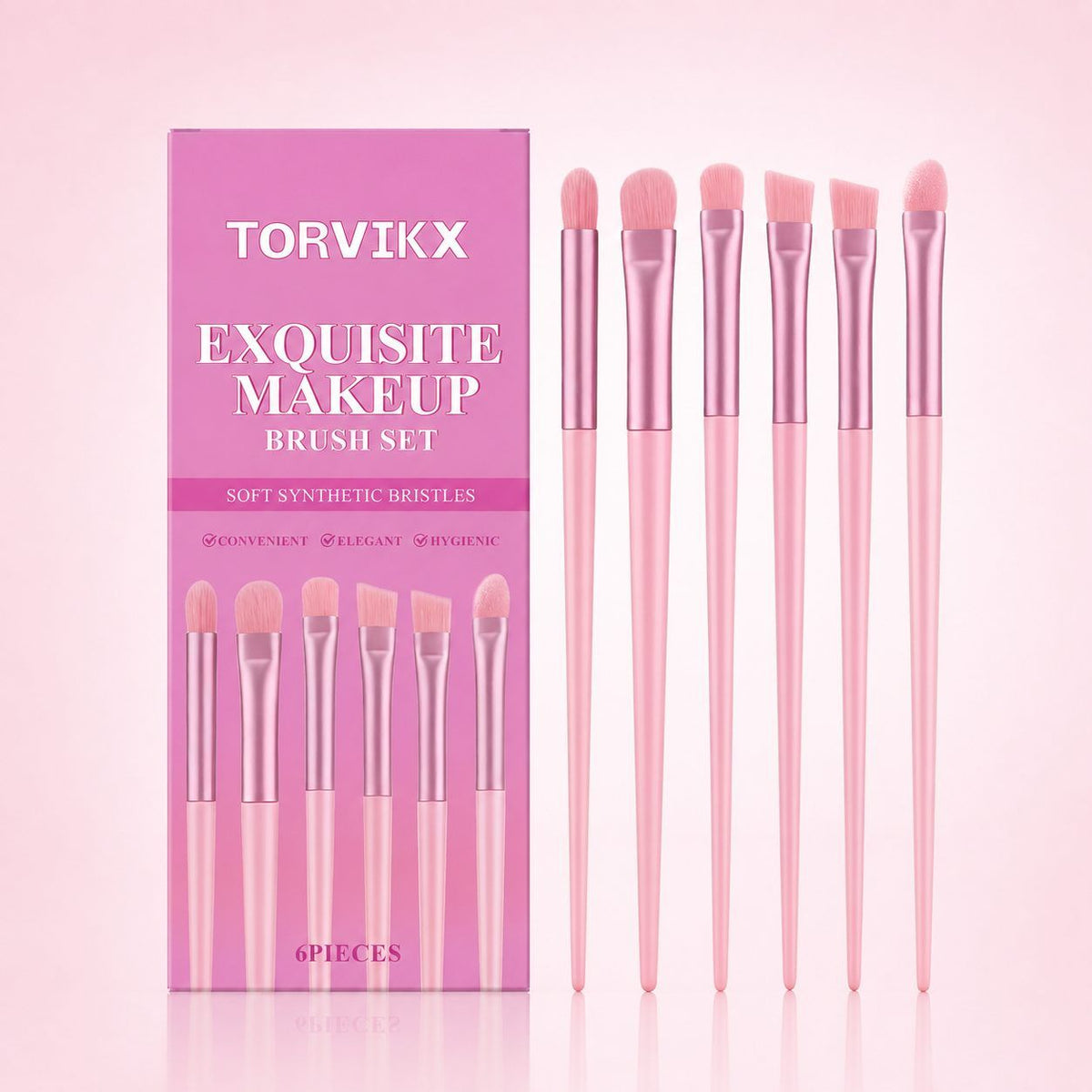 Set de brosse de maquillage 6 pièces TORVIKX