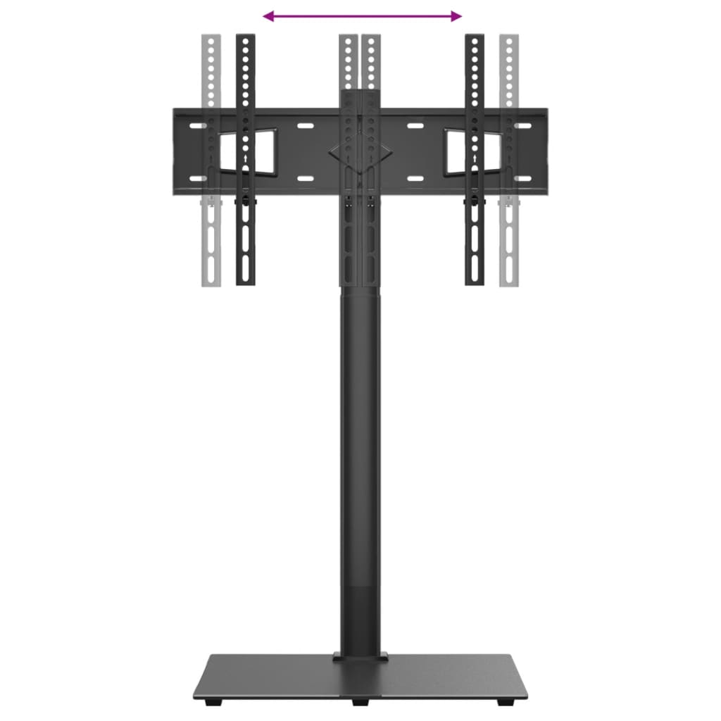 TV coin stand avec 1 étagère pour TV 32-65 pouces