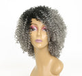 Femelle bouclée Noir Gris Haute température Soie chimique Fibre Headgear