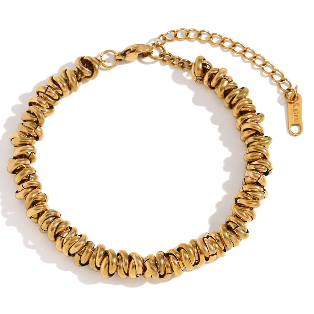 Collier en or assemblé à la main