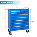 Roulement de coffre à outils avec boîte à outils 7-Drawer avec roues Multifonctionnel Tool Cart Mécanique T