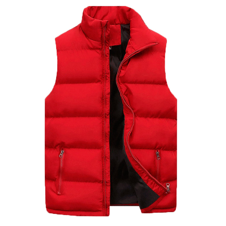 Vêtements en coton rembourrés Veste casual chaud Coton rembourré Veste en coton sans manches Ve