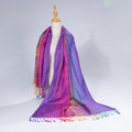 Écharpe de cou coloré à la plume, style ethnique Automne-hiver