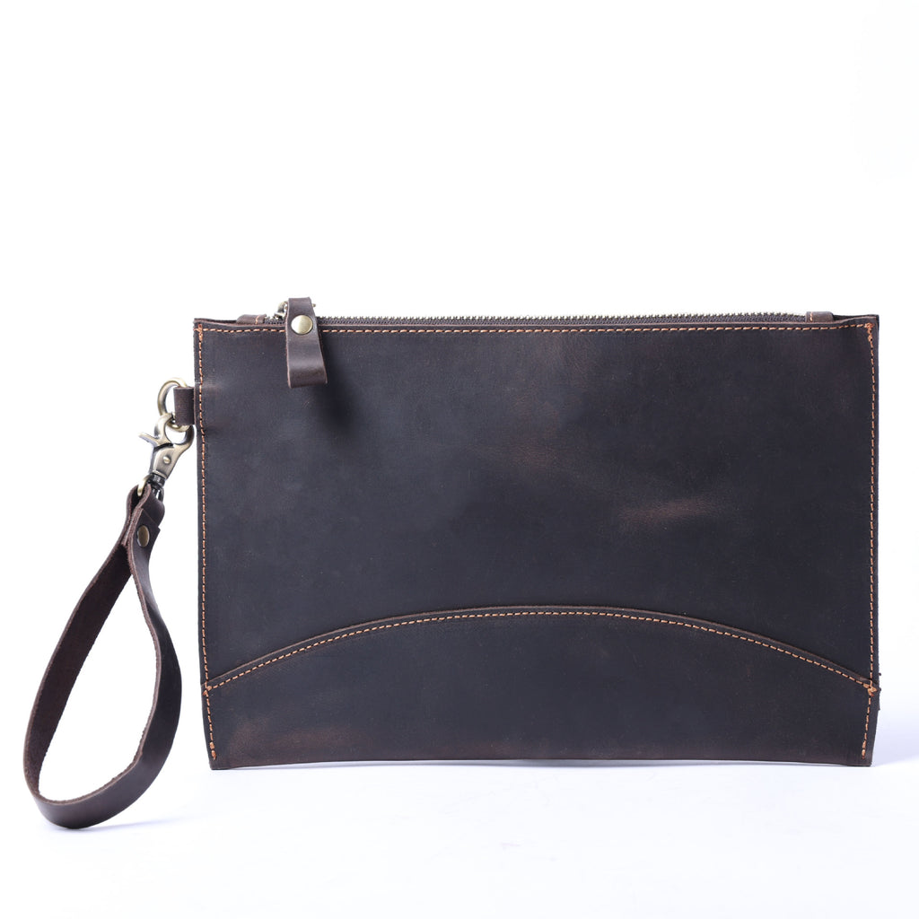 Crazy Horse en cuir simple pour les hommes