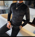 T-shirt casual à manches longues pour hommes