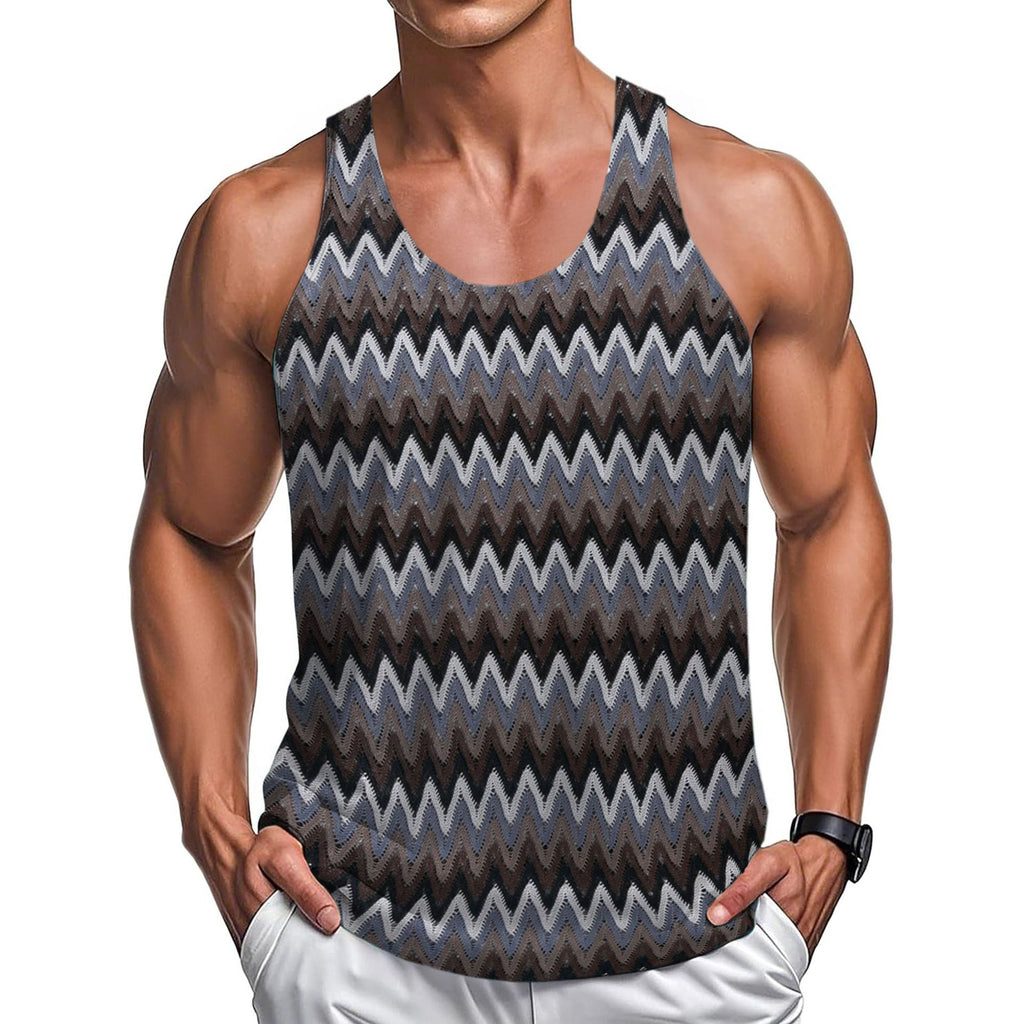Été Casual Vêtements Hommes Retro Style Contraste Couleur Wave Couleur Bandes Tissu Veste