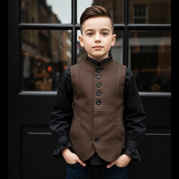 Garçons Veste Formel Garçon Anneau de Mariage Enveloppe Velvet Age 3-9Y