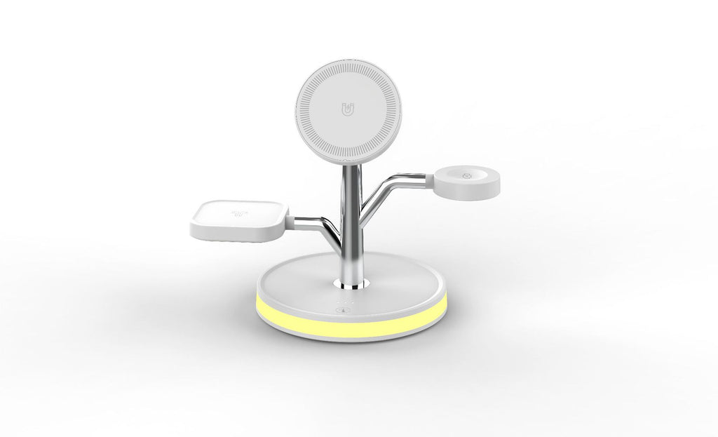 Montre de téléphone mobile avec chargeur sans fil à trois en un