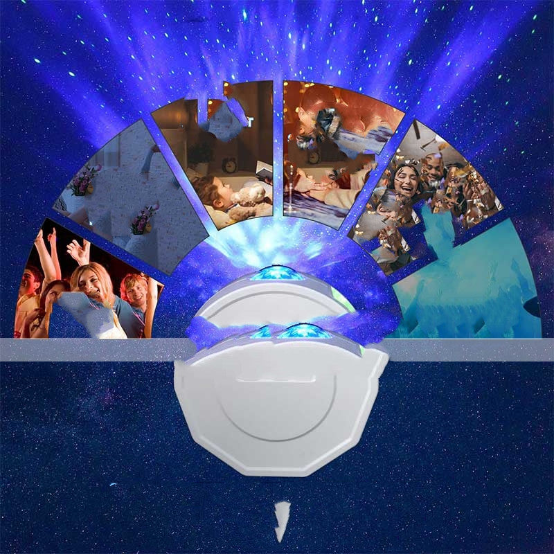 Télécommande Bluetooth LED Starry Sky Projection Lampe