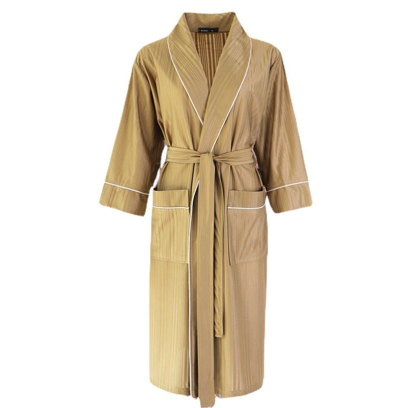 Robe de nuit absorbante Hommes couple mince-style peignoir