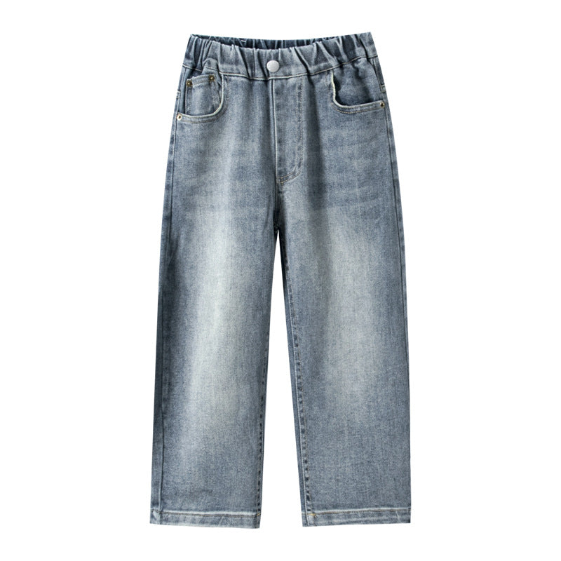Jeans droit et tendance pour homme couleur solide