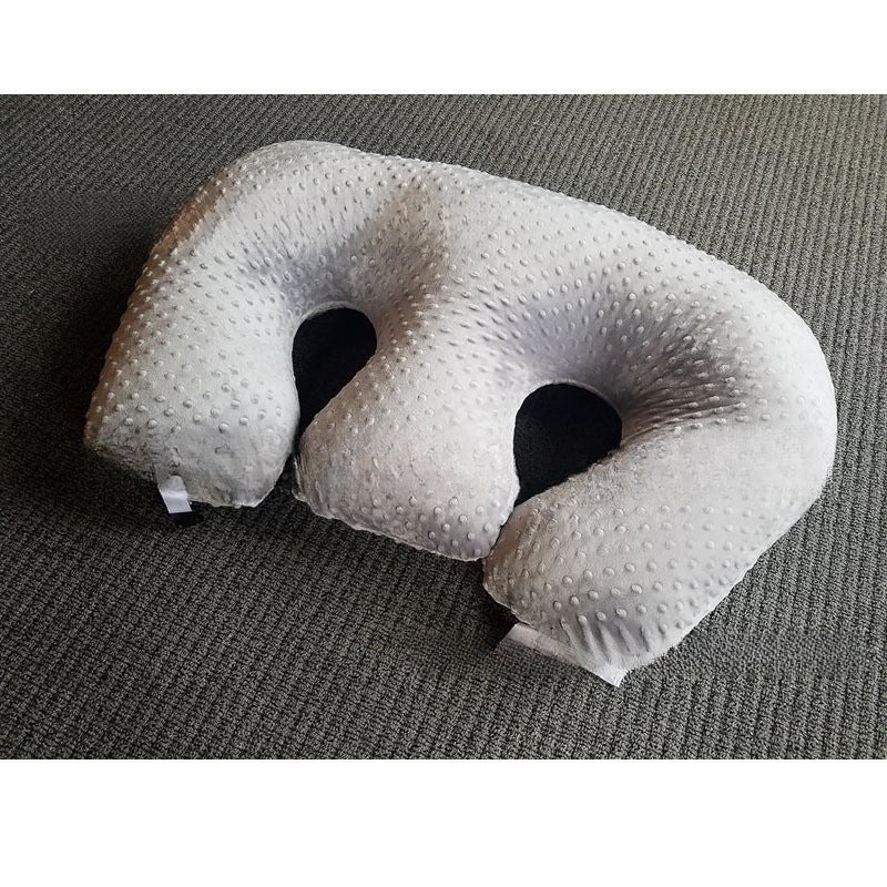 Oreiller de soins infirmiers multifonctionnel avec double couche conception Oreiller d'alimentation bébé pour prévenir Mi
