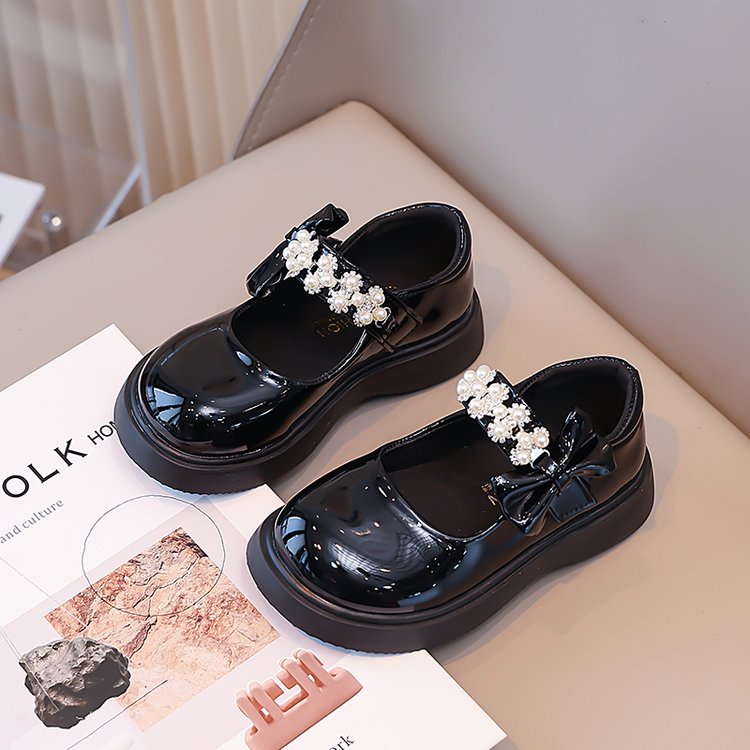 Léger Design Chaussures en cuir de fille d'enfant Été Mensées Robe Sparkle Princesse Sh