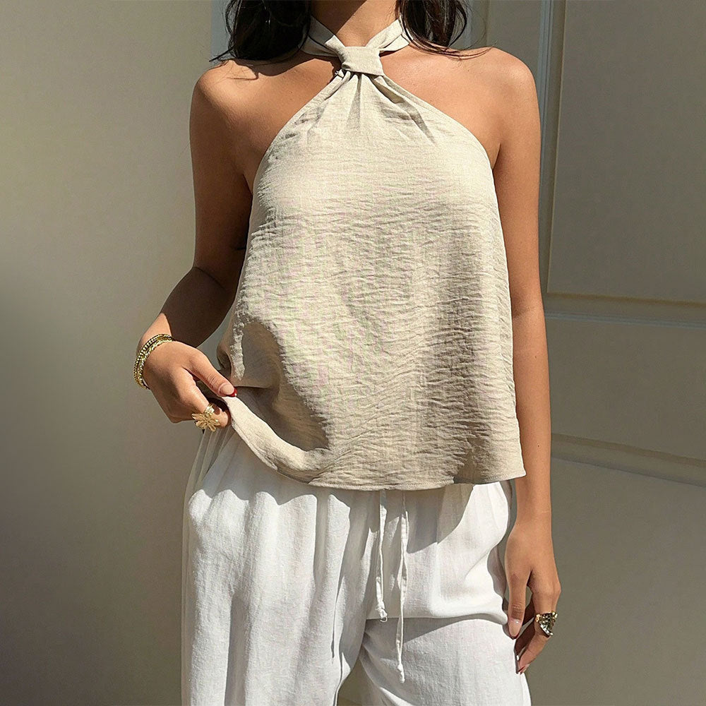 Femmes Camisole à col haltère