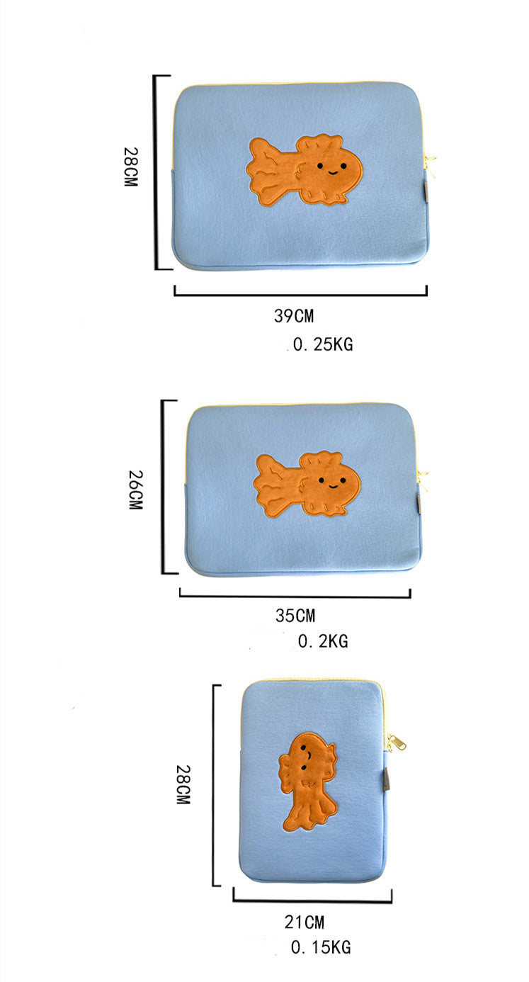 Cute Goldfish Tablet PC Protection Sac à manches