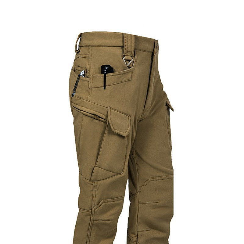 Vente directe en usine Ix7 Pantalon tactique doublé de polaires Veste extérieure d'hiver pour hommes épaissée
