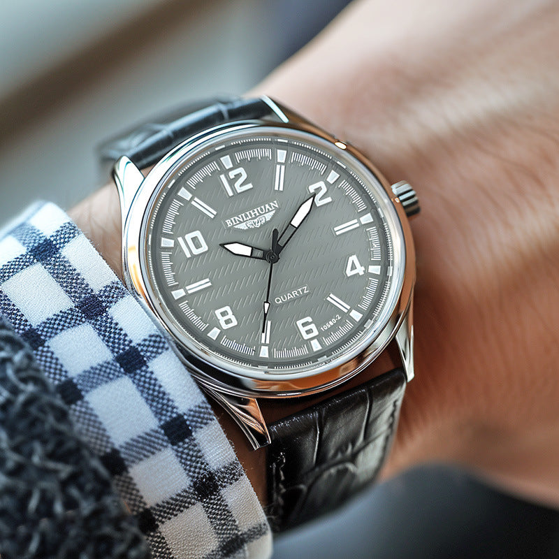 Bracelet de montre en cuir minimaliste pour hommes