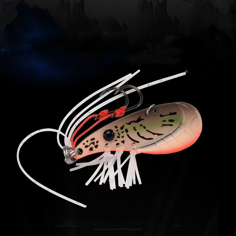 7g14g Real Shrimp Type Metal Spoon Lure