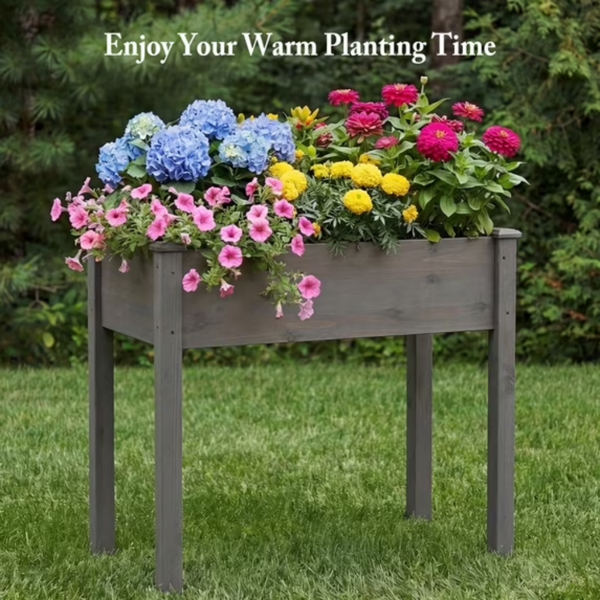 Lit - Cedar Planter avec liner non tissé