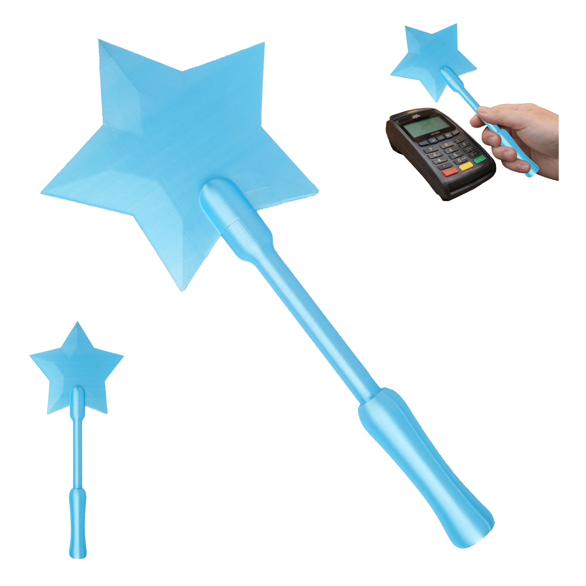Porte-carte 3D imprimé Star Wand sans contact