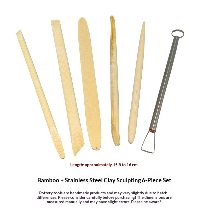 Ensemble d'outils de poterie et de sculptation en argile