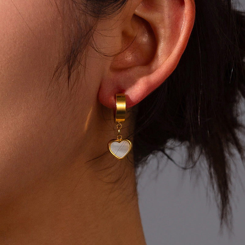 Boucles d'oreilles en acier inoxydable