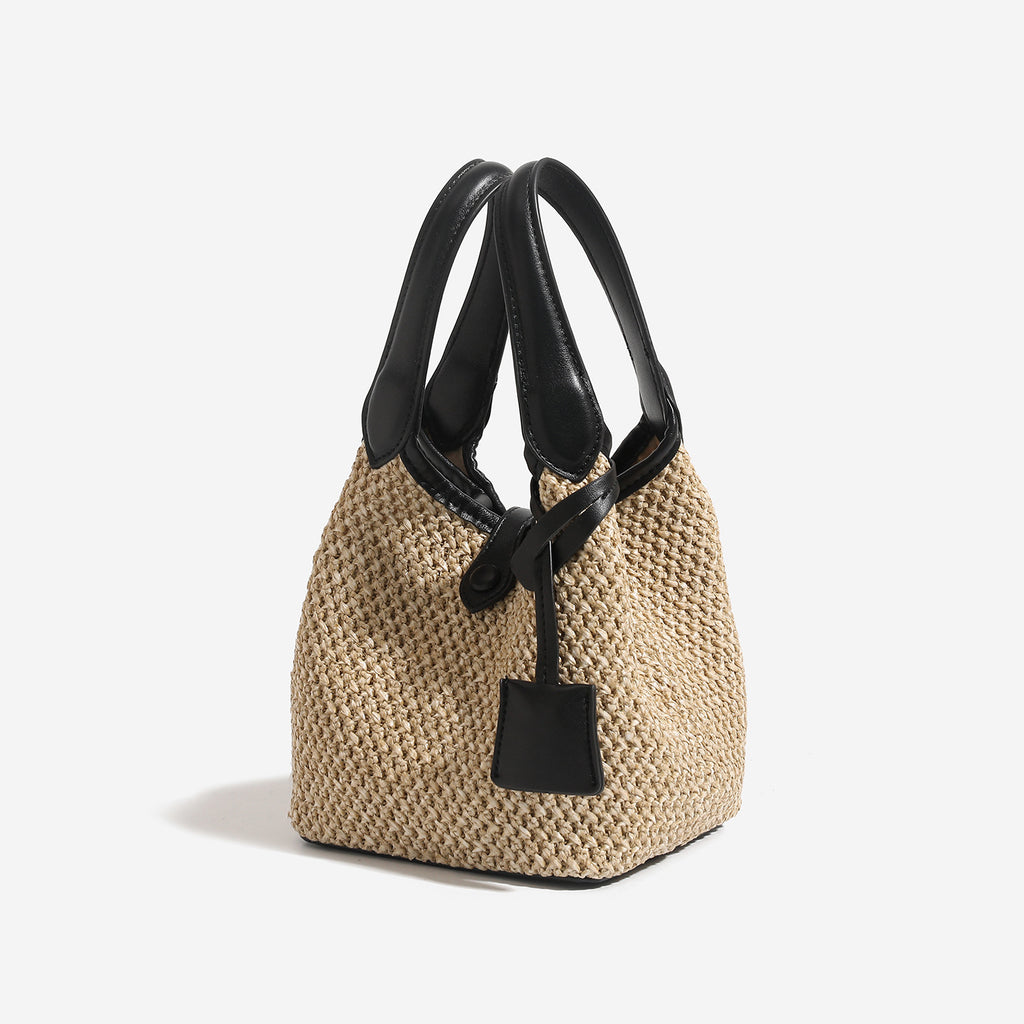 Sac à seau en paille de style coréen