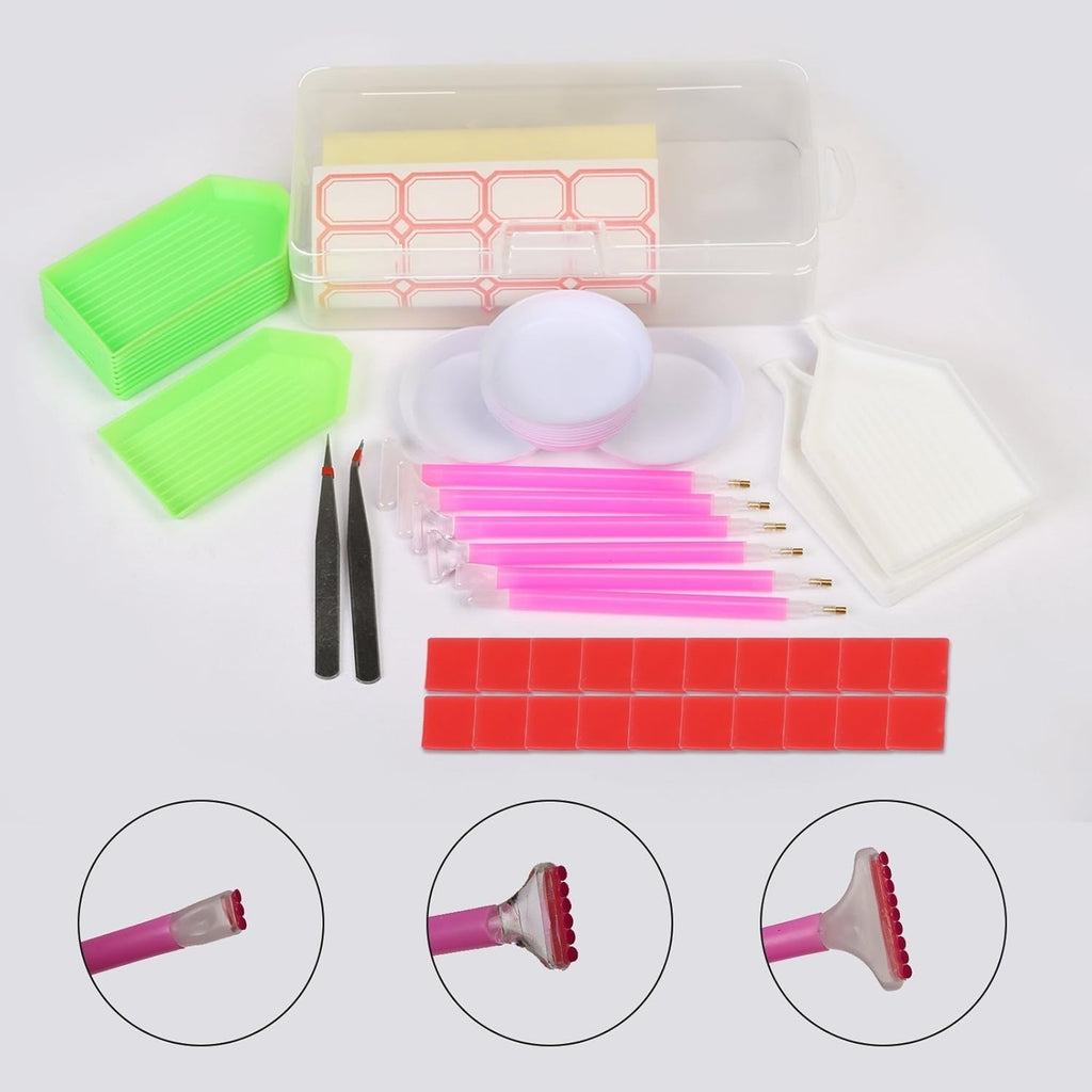 Kit de peinture diamant avec points adhésifs
