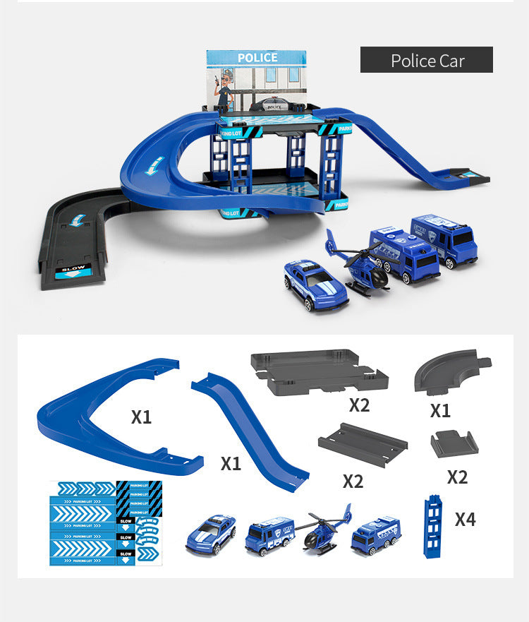Jouets coulissants de voiture de piste pour enfants
