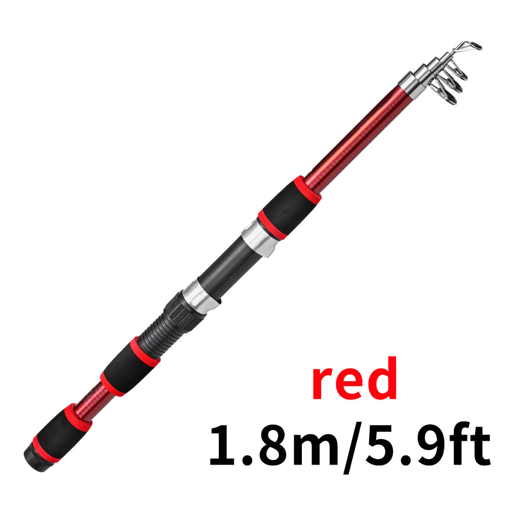 Tige télescopique de lure pour enfants Section courte en verre Acier Pack dur Snakehead Rod Lancer 18