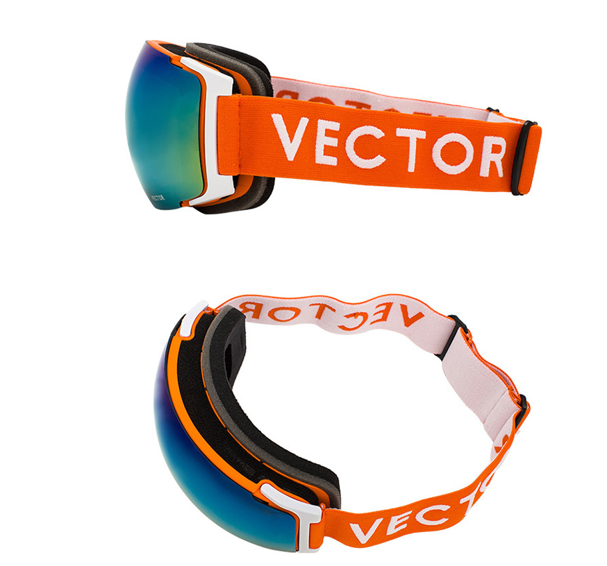 Verres de ski pour hommes et femmes à double couche anti-fog surface sphérique avec ma