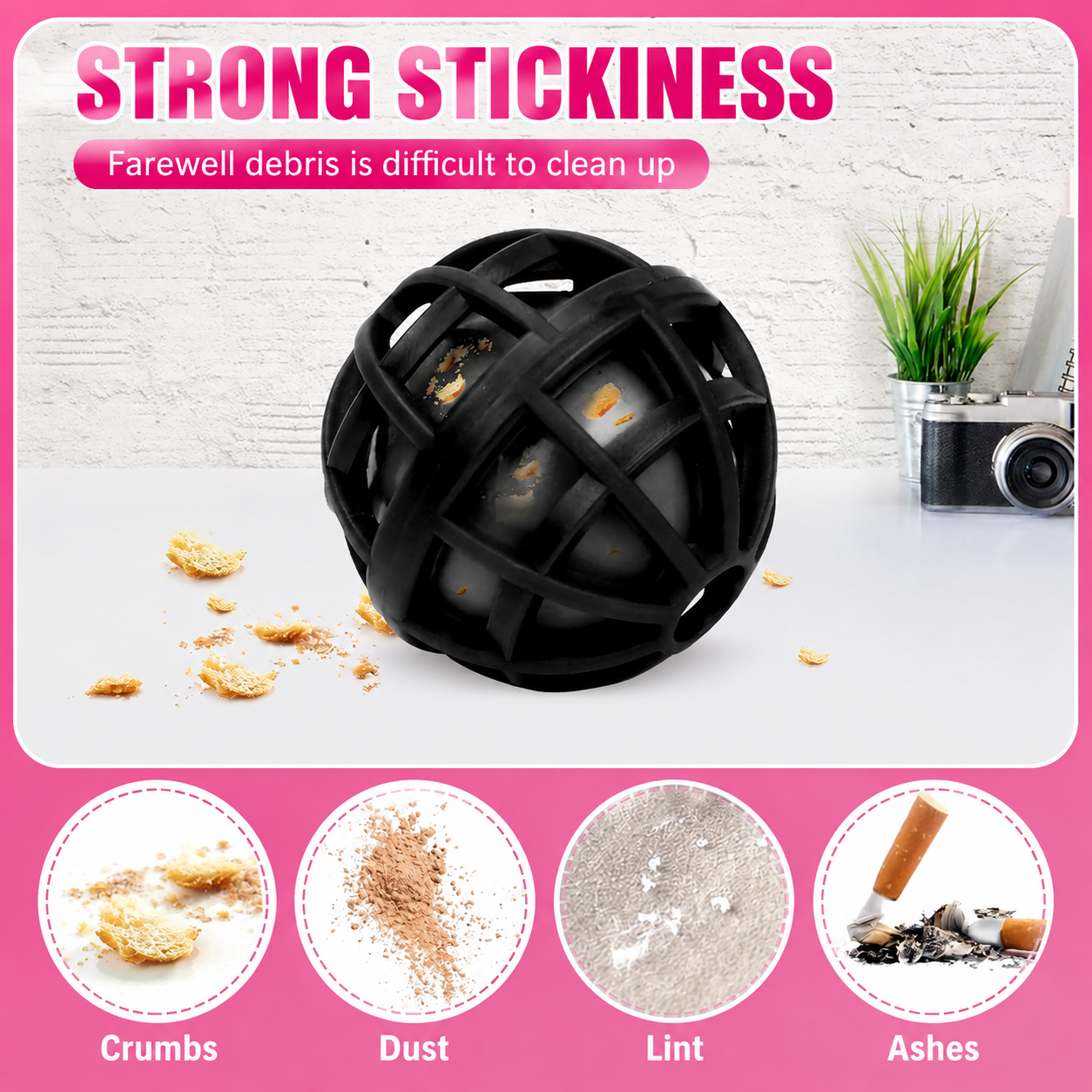 Sac collant Clean Ball purse purse balle de nettoyage réutilisable pour l'enlèvement de linte de la poussière