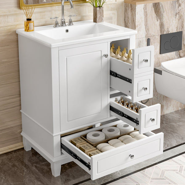 Vanité salle de bain de 24" avec évier et tiroirs