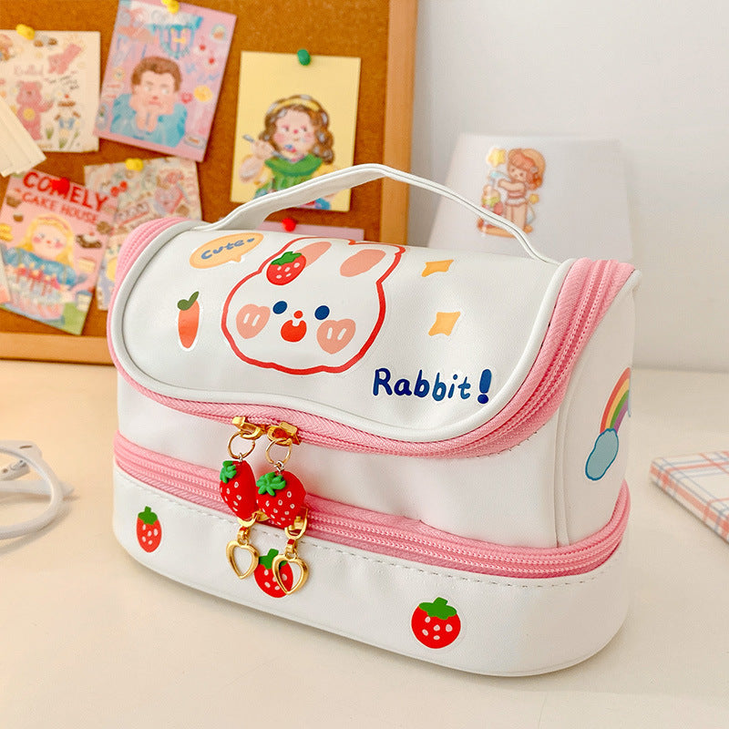 Sac à crayon multicouche pour filles avec une grande apparence et une grande capacité