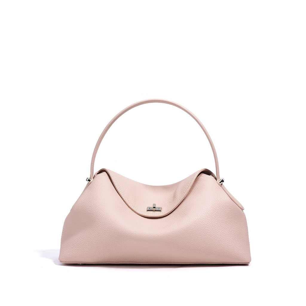 Véritable sac transversal polyvalent en cuir de navette pour femmes