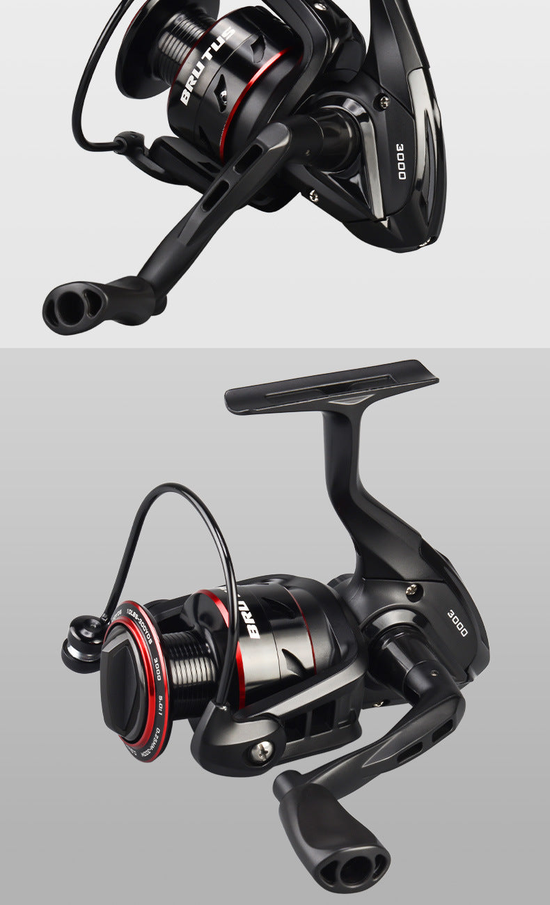 Lure Pêche Roue Spinning Bobine Telescopique Pêche Rod Bobine de pêche Tout en métal