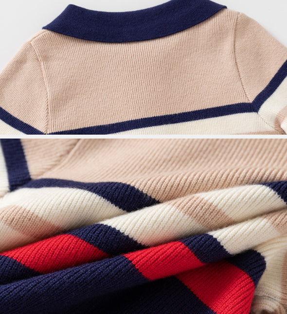 Vêtements pour enfants tendance Garçons Chandail Lapel