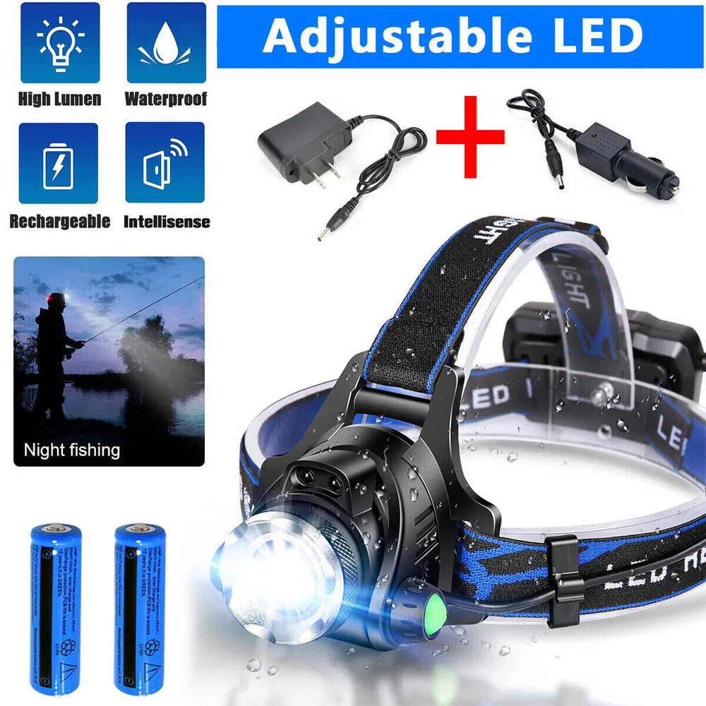 Lampe phare LED Rechargeabl lampe de poche lampe de poche lampe de camping lampe de travail