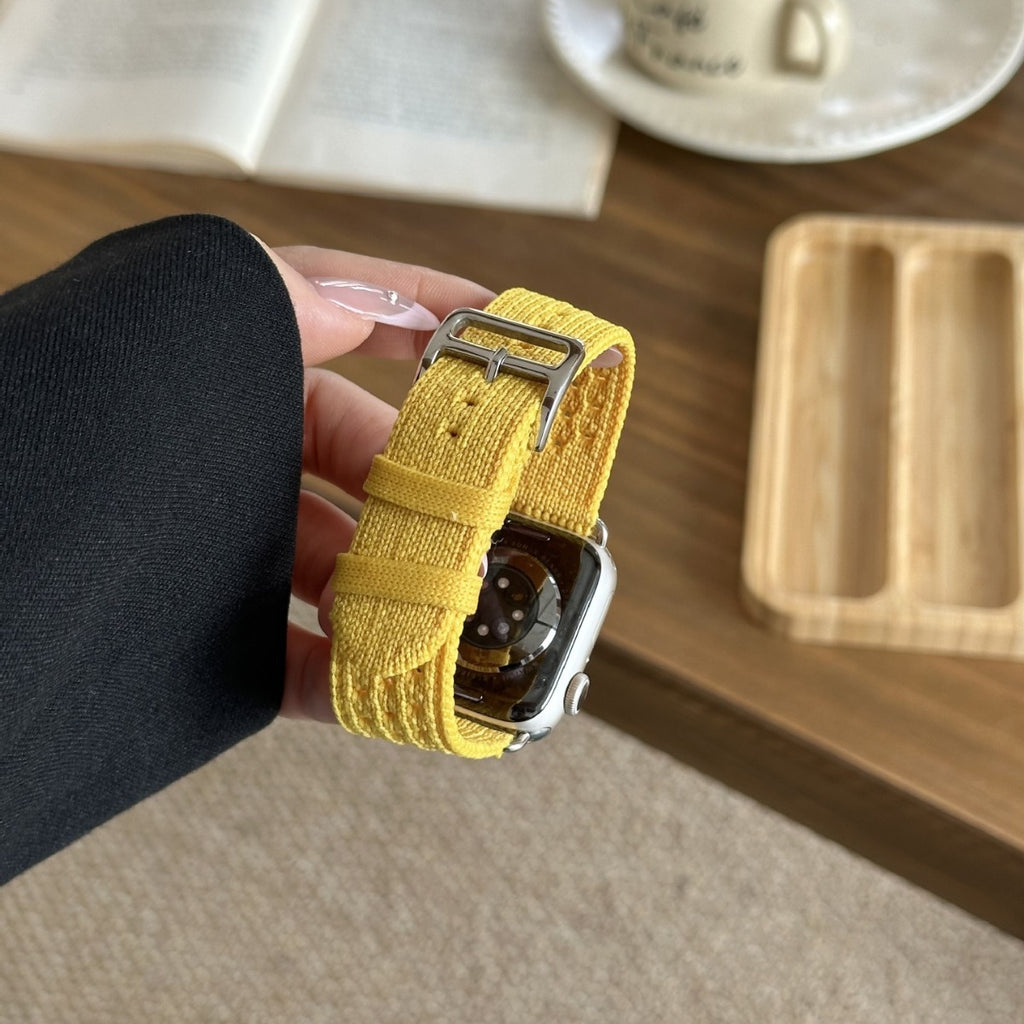 Bracelet de montre tissé en nylon tricoté