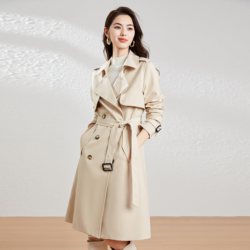 Manteau polyvalent simple pour femmes à deux seins