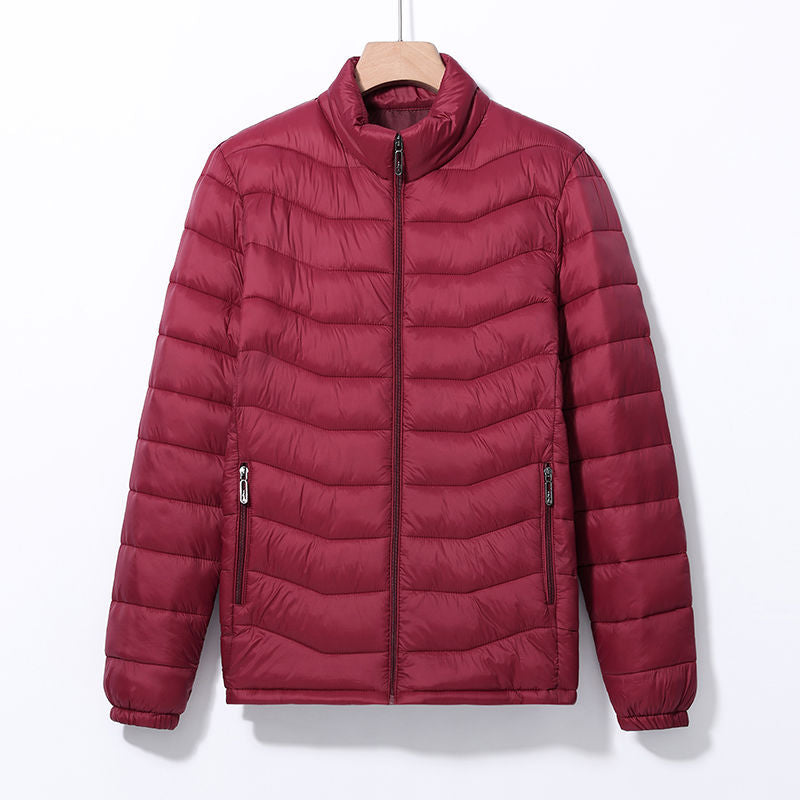 Veste casual en coton pour homme avec un collier