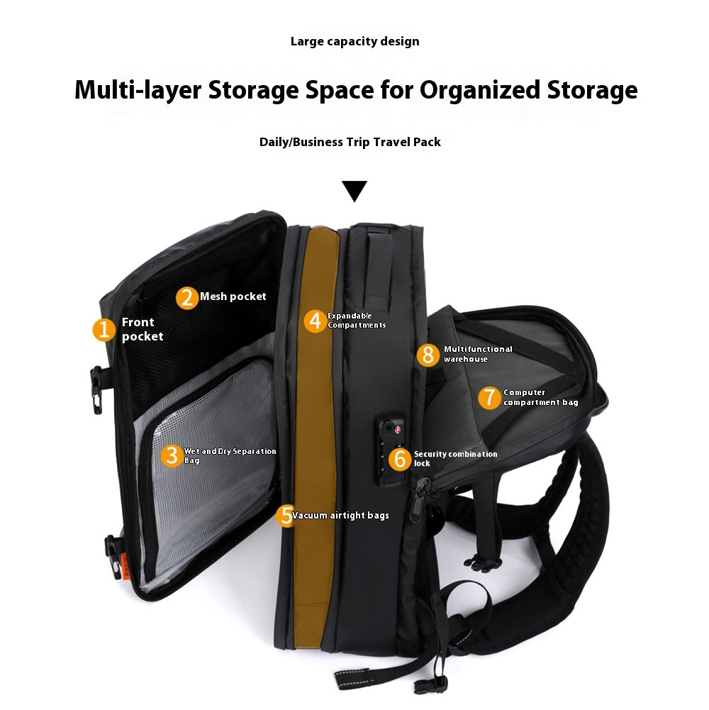 Sac de compression sous vide Sac à dos pour hommes de grande capacité