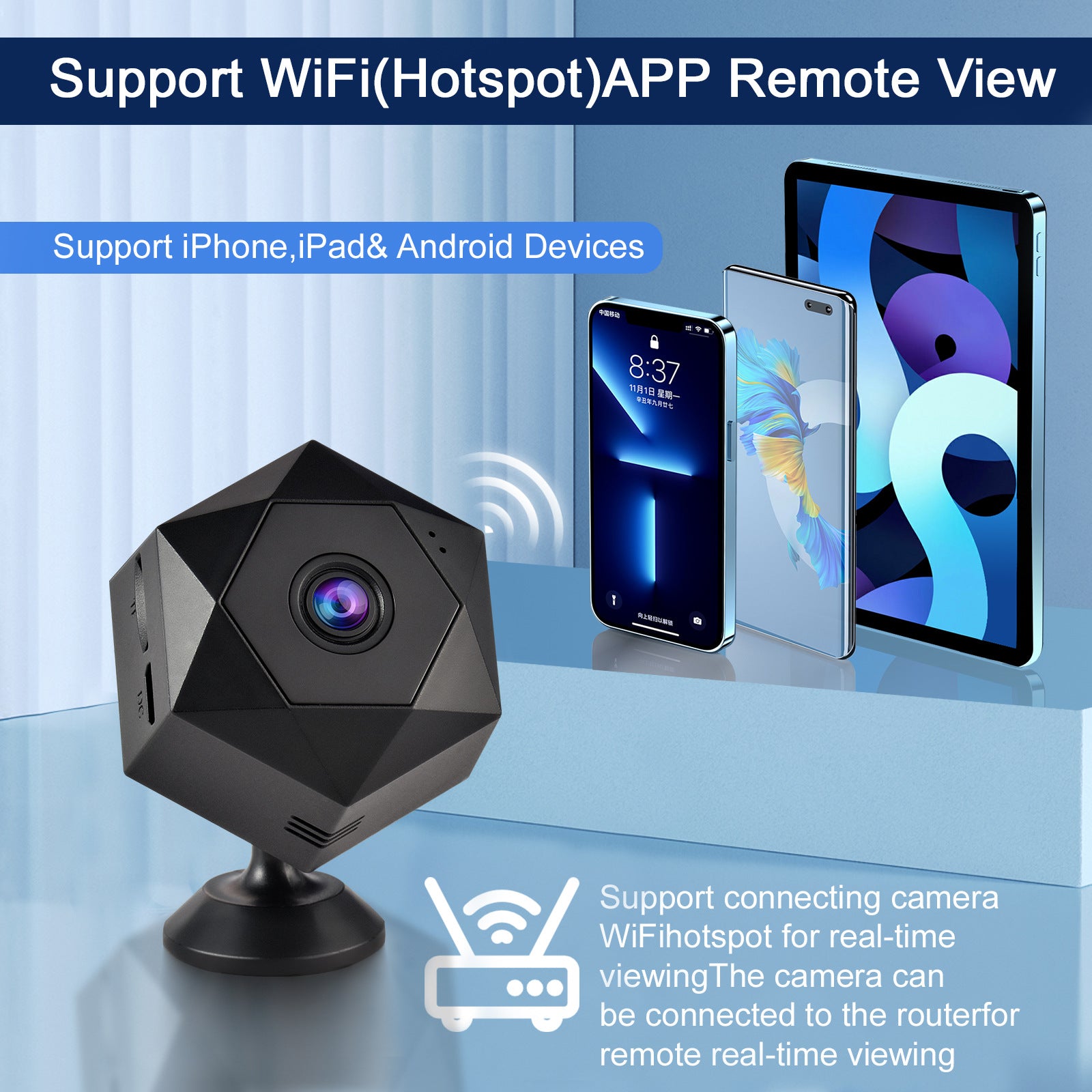 Caméra de surveillance Home Wireless Plug-in-gratuit