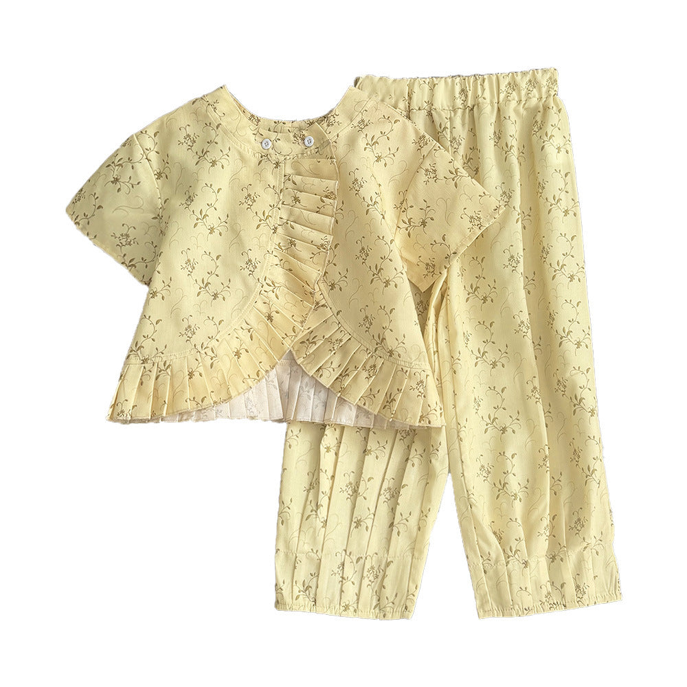 Ensemble de pantalons à deux mailles à deux mailles à deux mailles pour les enfants