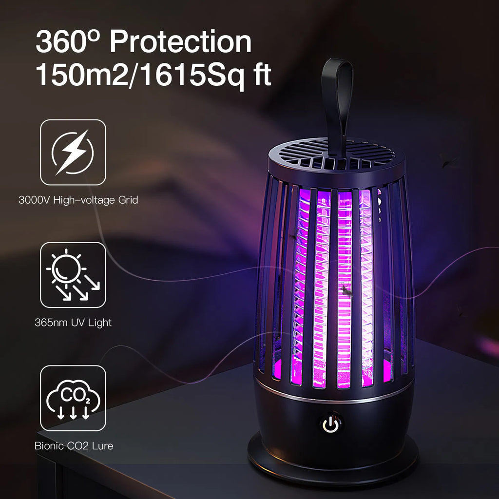 Lampe de tueur de Mosquito rechargeable Bug Zapper avec la lumière de nuit