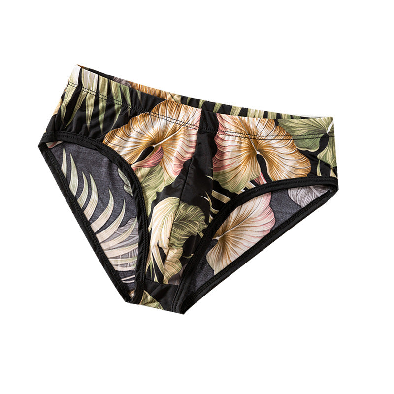 Slip imprimé en soie de glace pour hommes